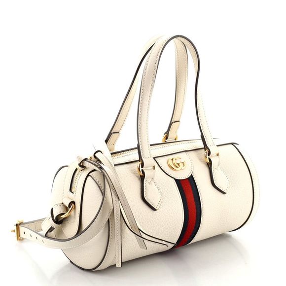 Gucci Ophidia Boston Bag Leather Small White - Picture 2 of 6